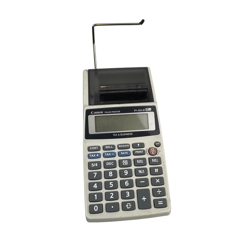 Canon Palm Printer P1-DH III Calculator Adding Machine Tested And Working